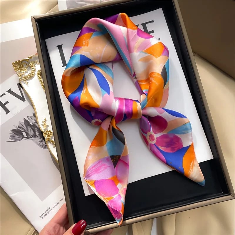 Rosabell Silk Scarf (70x70cms)
