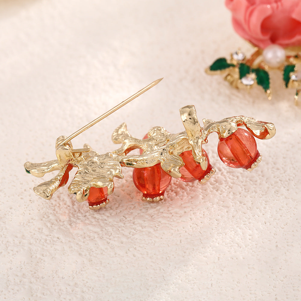 Sunmist Enamel Brooch