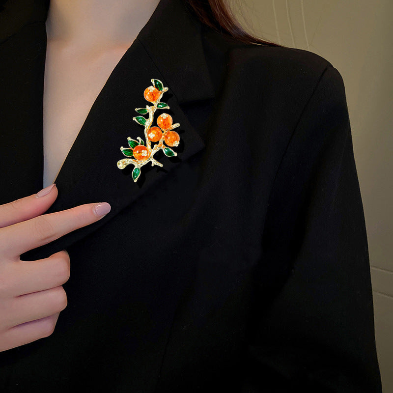 Sunmist Enamel Brooch