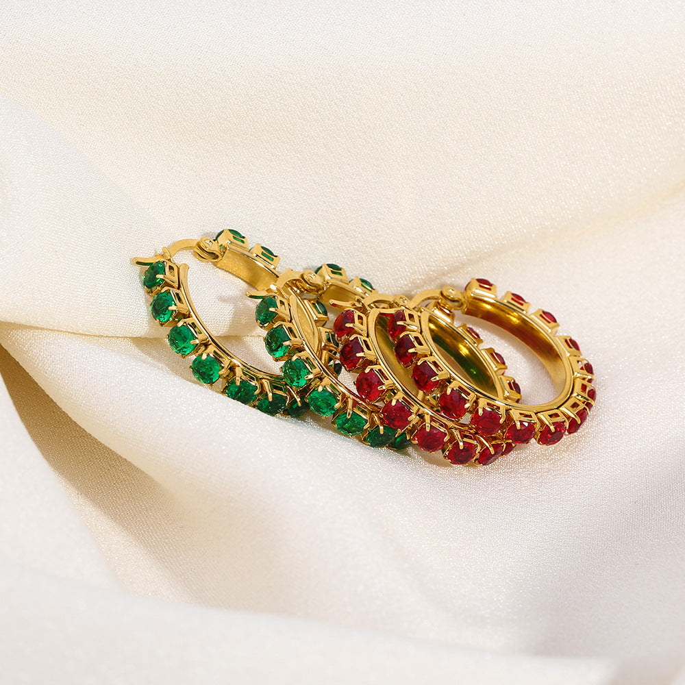 Aura Hoop SS Earrings