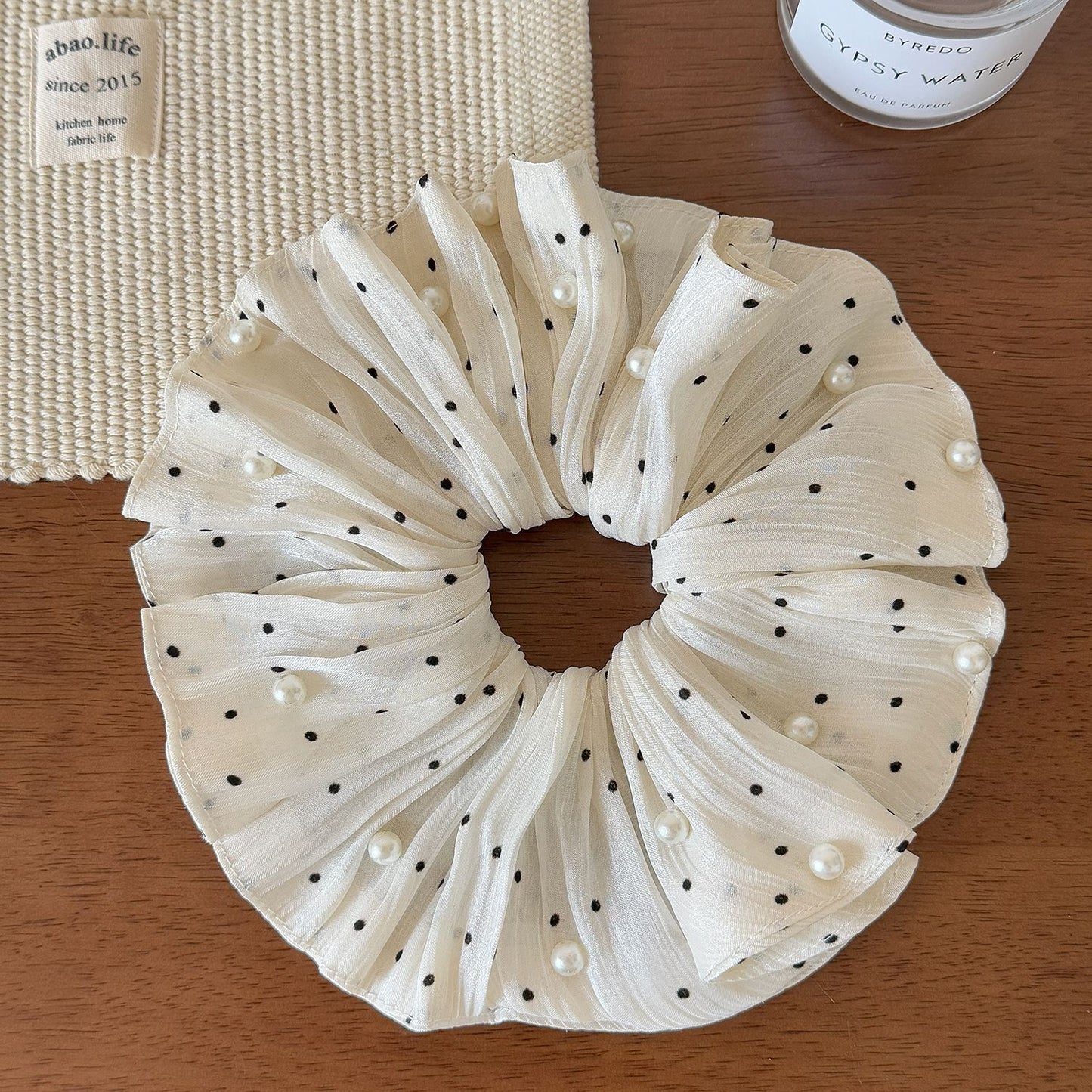 Crystal Polka Scrunchie