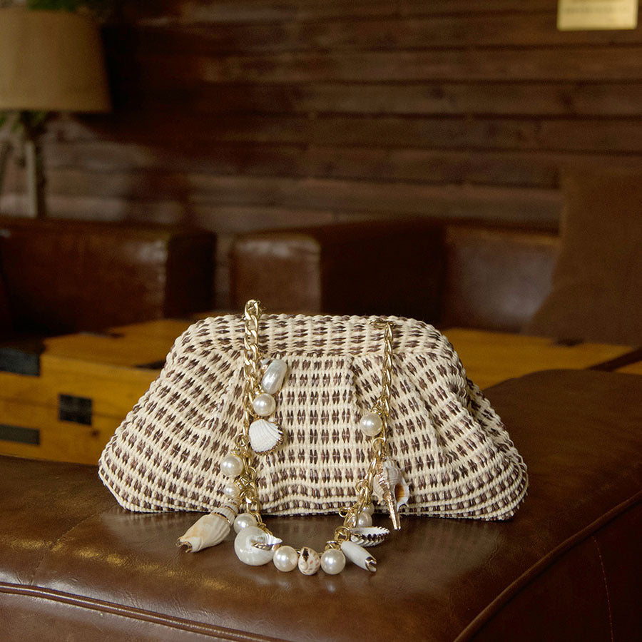 Ielora Evening Bag With Shell Chain