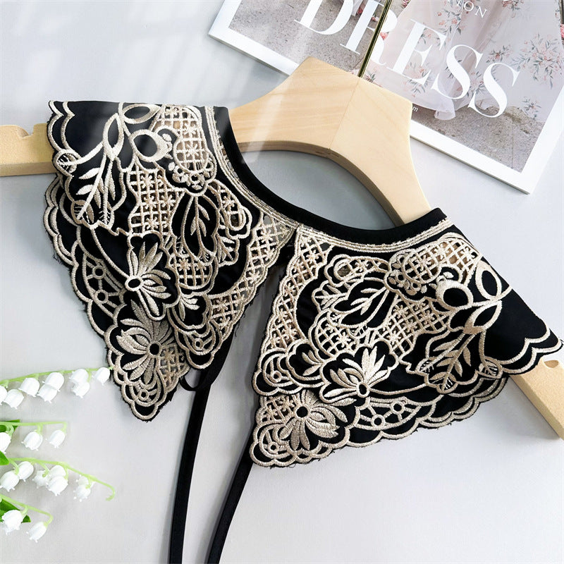 Danica Emboridered Collar Scarf