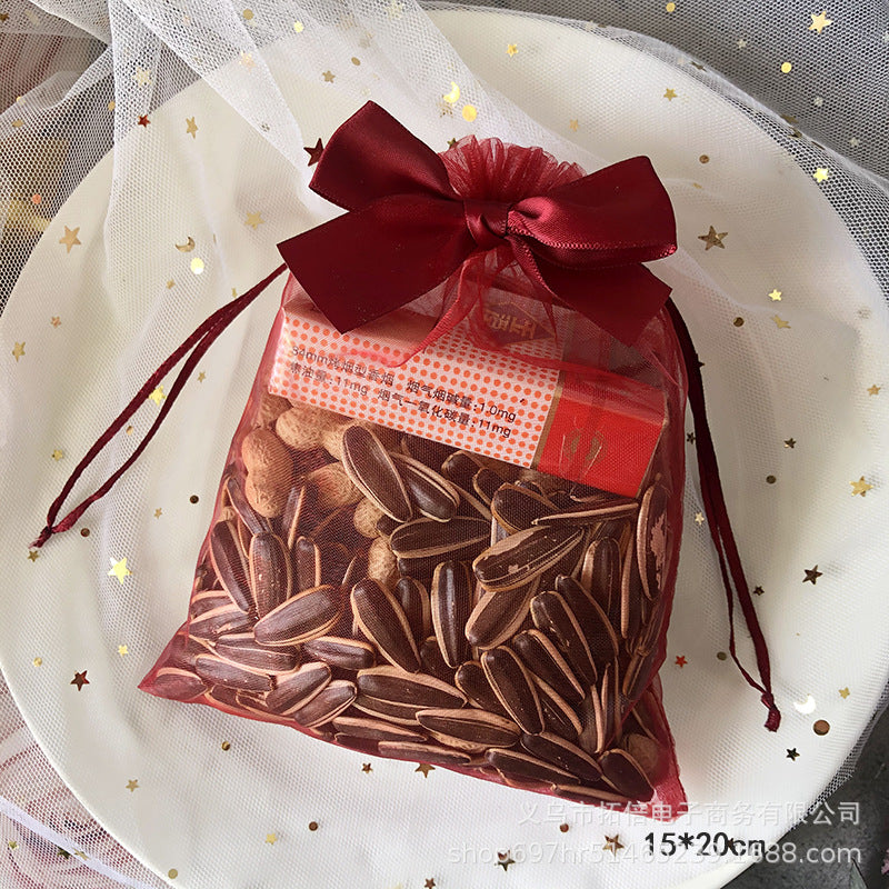 Giftoria Organza Drawstring Bow Gift Pouch
