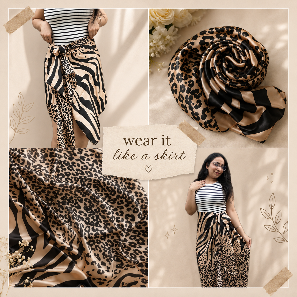 Leopard Silk Stole