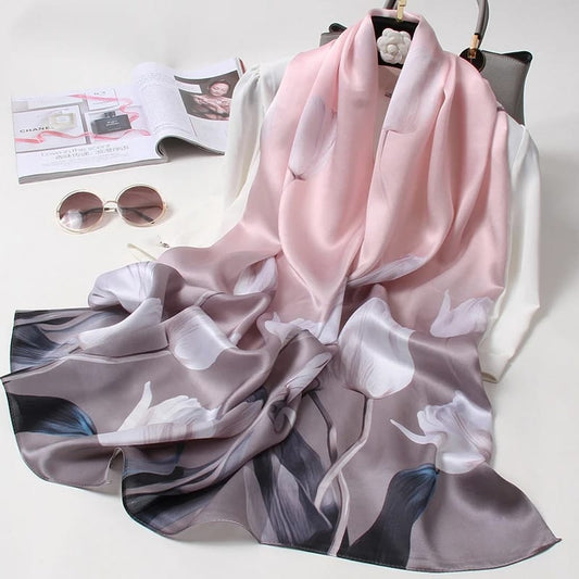 Dusky Bloom Silk Stole