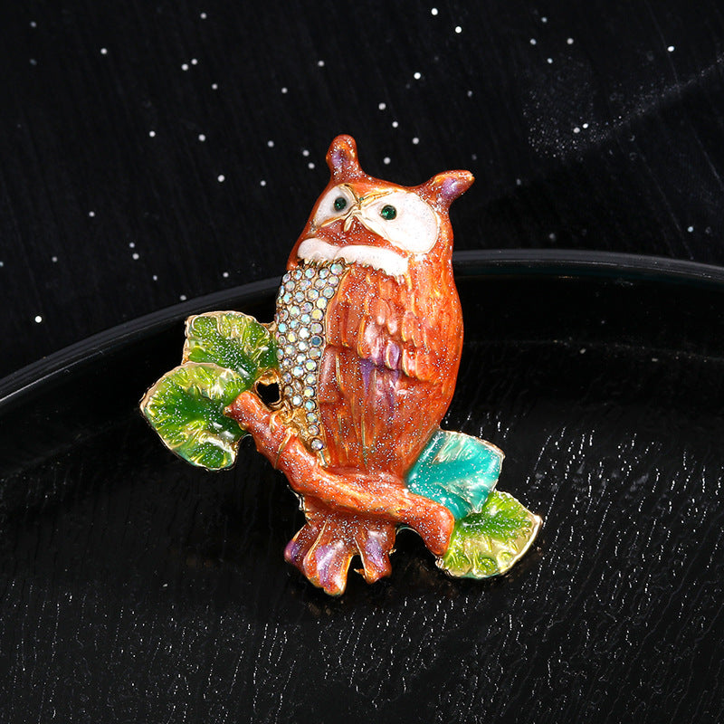 Owlette Enamel Brooch