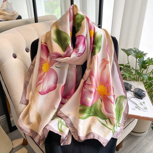 Sunlit Flora Silk Stole
