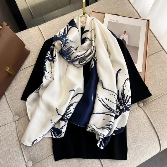 Sketch Petal Silk Stole