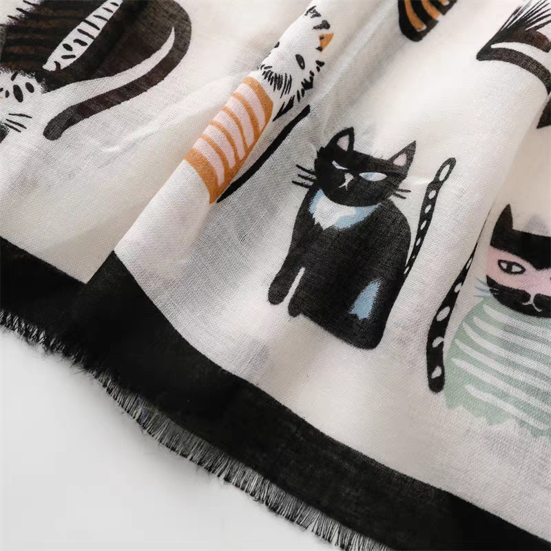 Meowchroma Viscose Cotton Stole