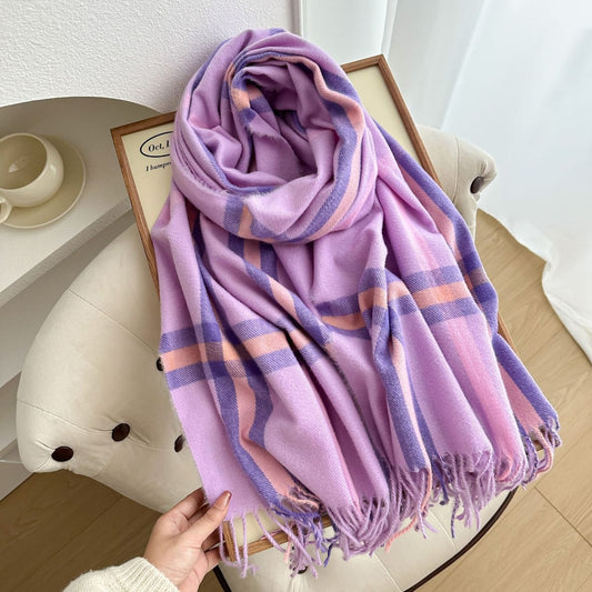 Sky Haven Light Winter Shawl (Purple)