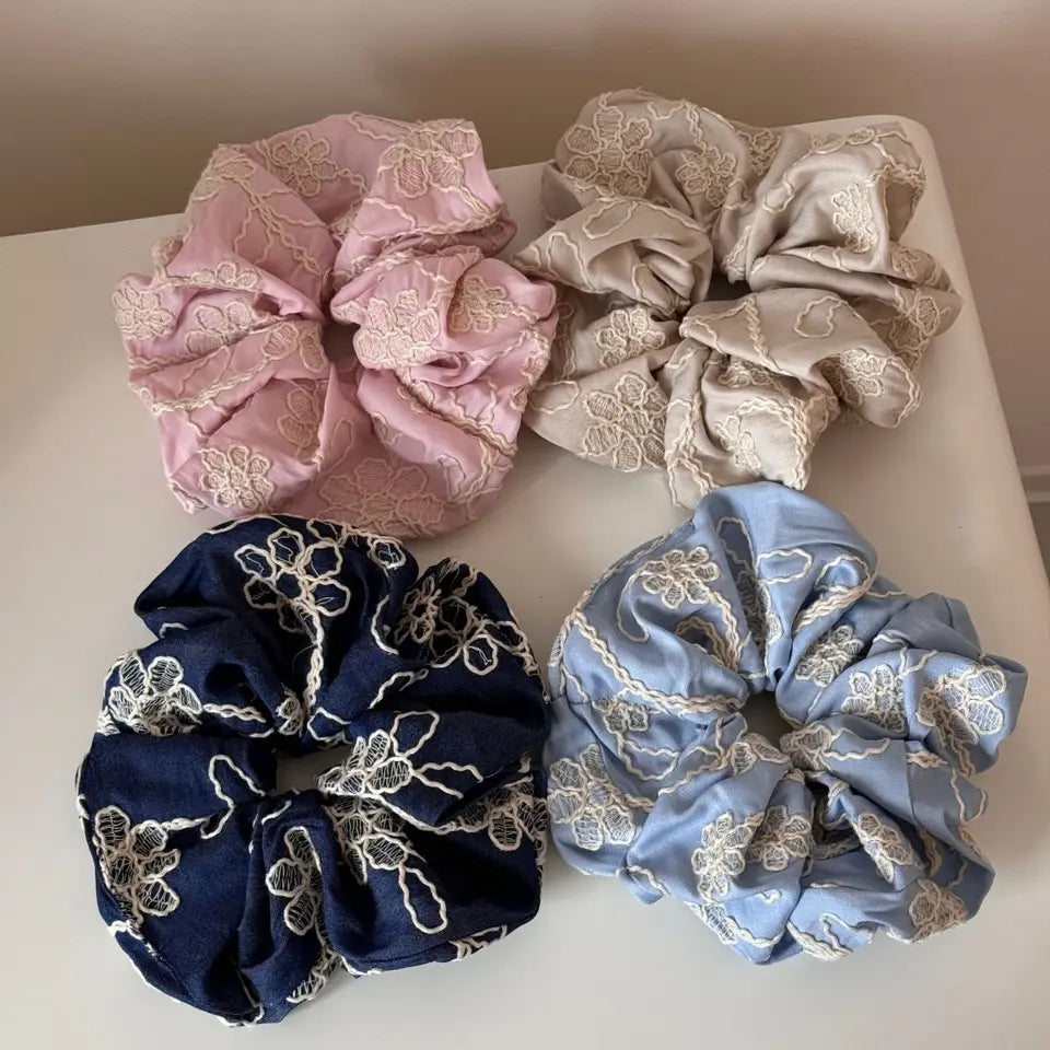 Garden Thread Scrunchie