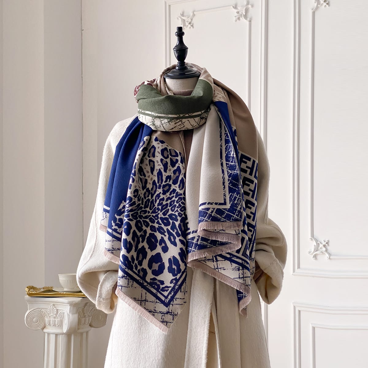Blue Sand Shawl