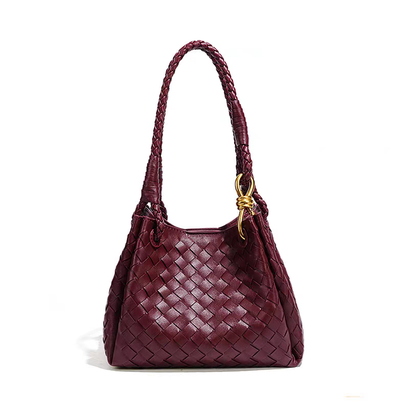 Sienna Vegan Leather Handbag (Wine)