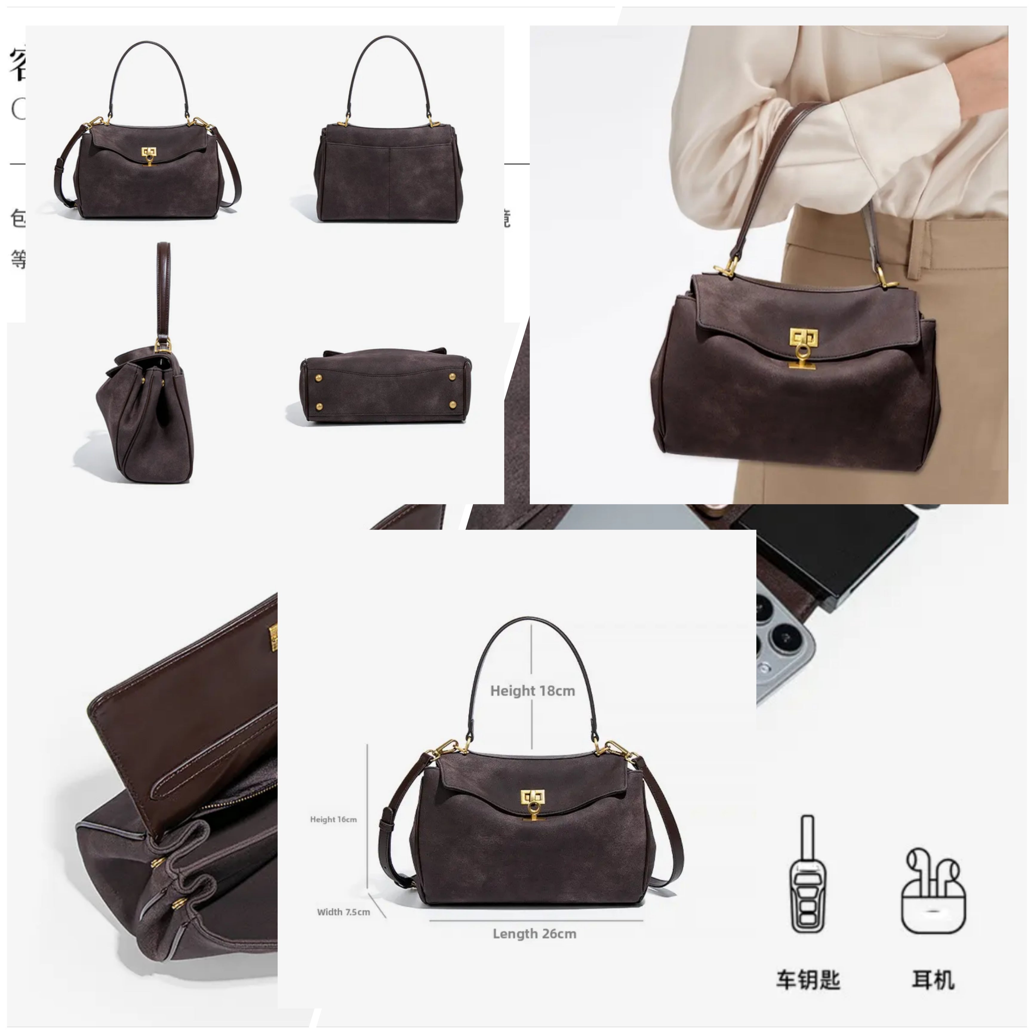 Verden Suede Vegan Handbag