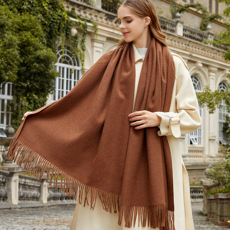 Seren Winter Shawl (Toffee)