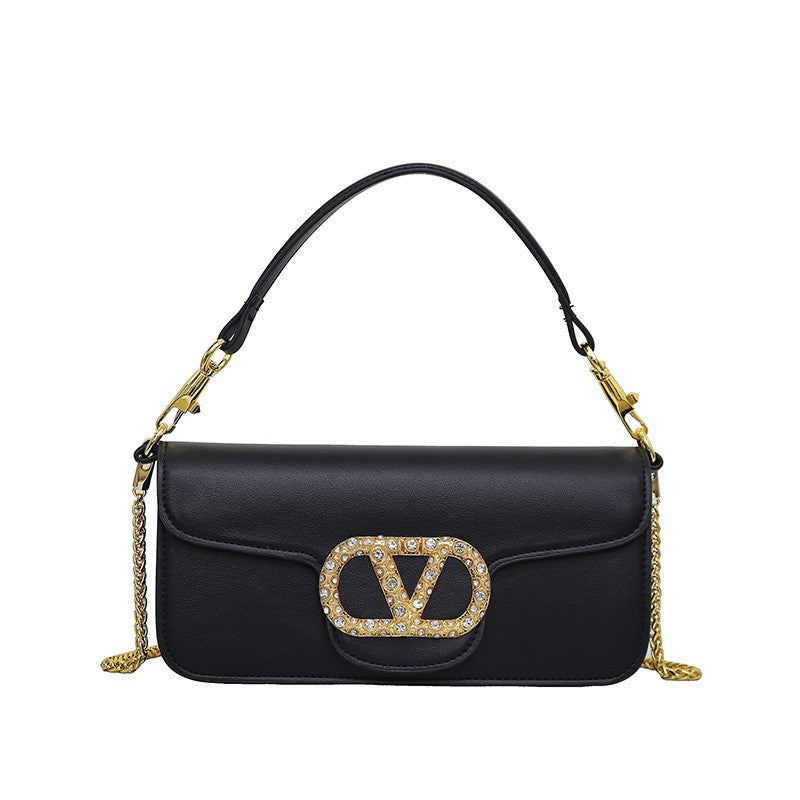 Viona Vegan Leather Handbag (Black)
