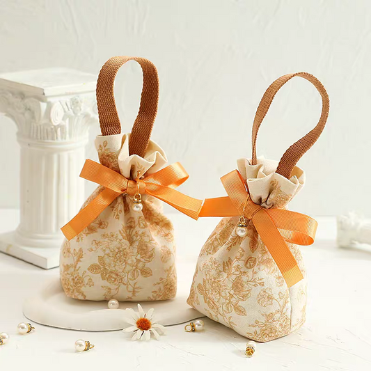 Toile Gift Pouch (Yellow)