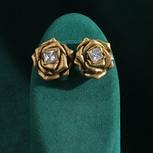 Bloomara Flower Antique Earrings