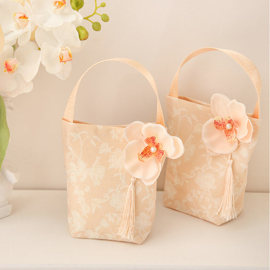 Camellia Gift Pouch (Peach)
