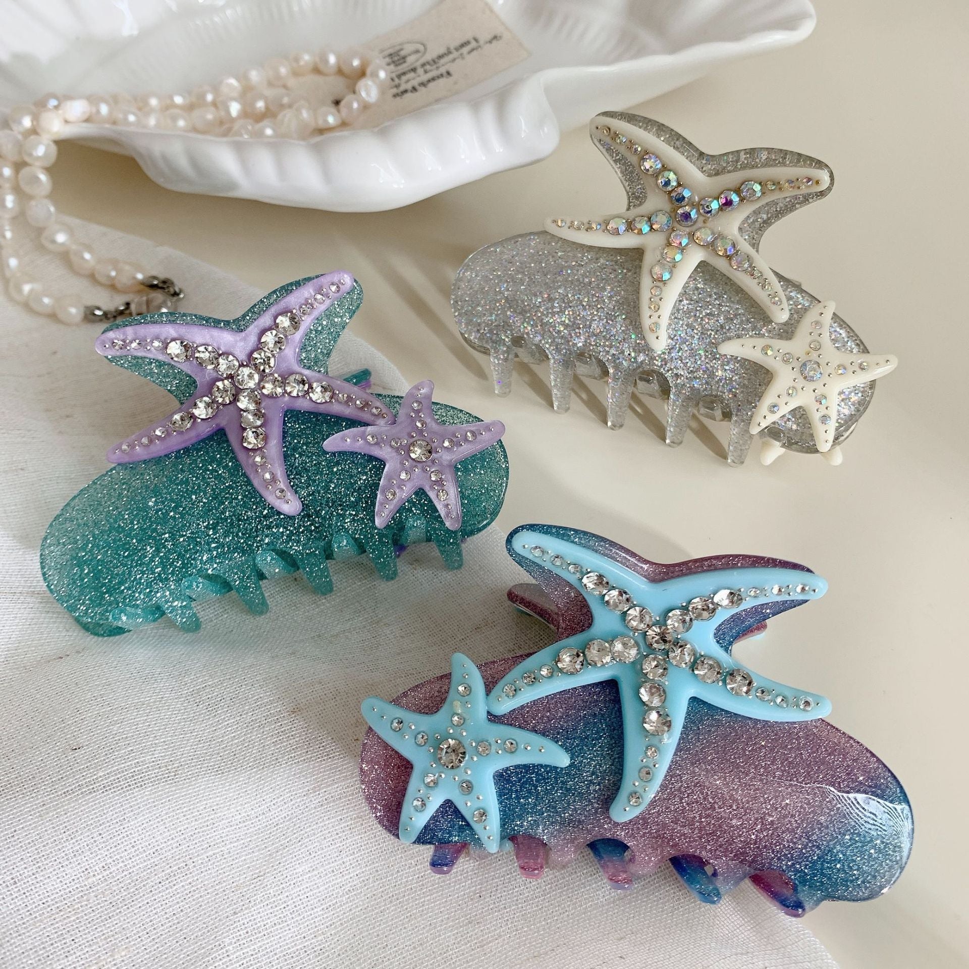 Coral Charms Claw Clip