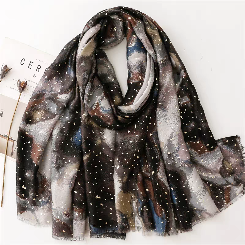 Space Viscose Cotton Stole