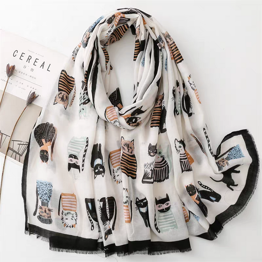 Meowchroma Viscose Cotton Stole