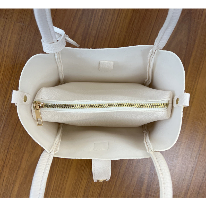 Prestora Handbag with Scarf (Off White)