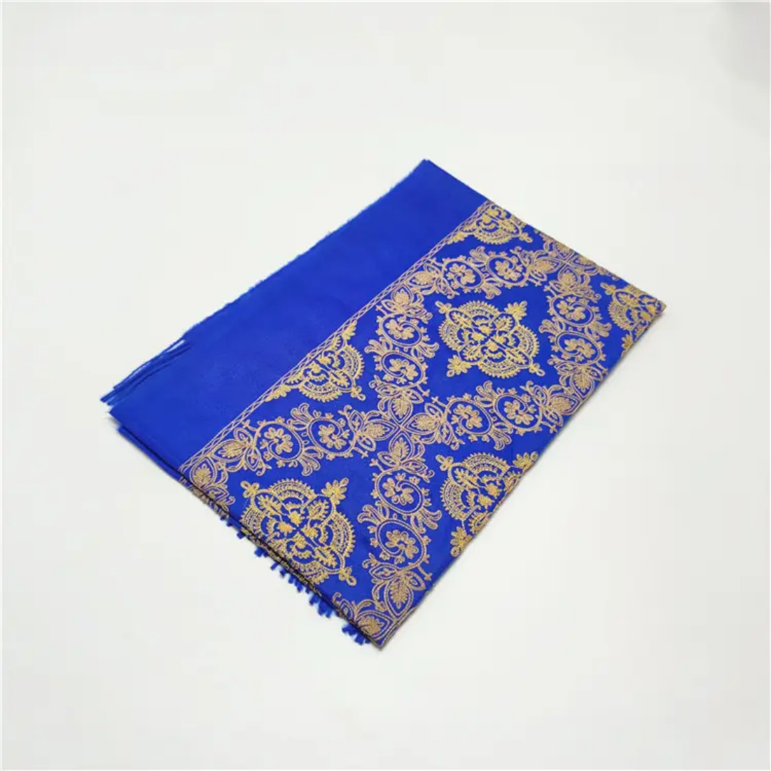 Majestine Sapphire Rich Pashmina Shawl