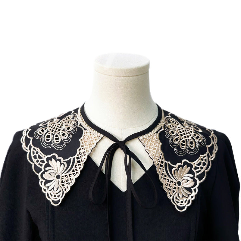 Danica Emboridered Collar Scarf