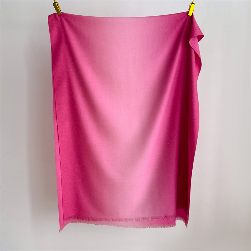 Elaris Blush Gradient Light Cashmere Shawl