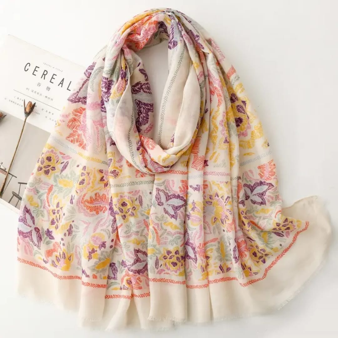 Spring Harmony Cotton Stole