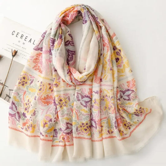 Spring Harmony Cotton Stole