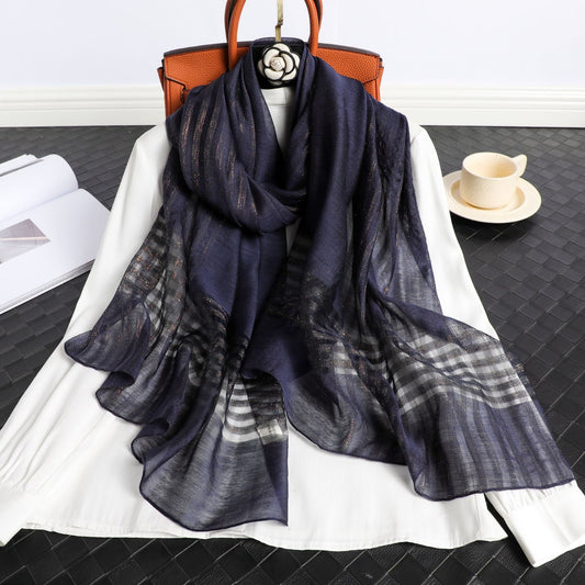 Cinnara Sapphire Premium Silk Stole