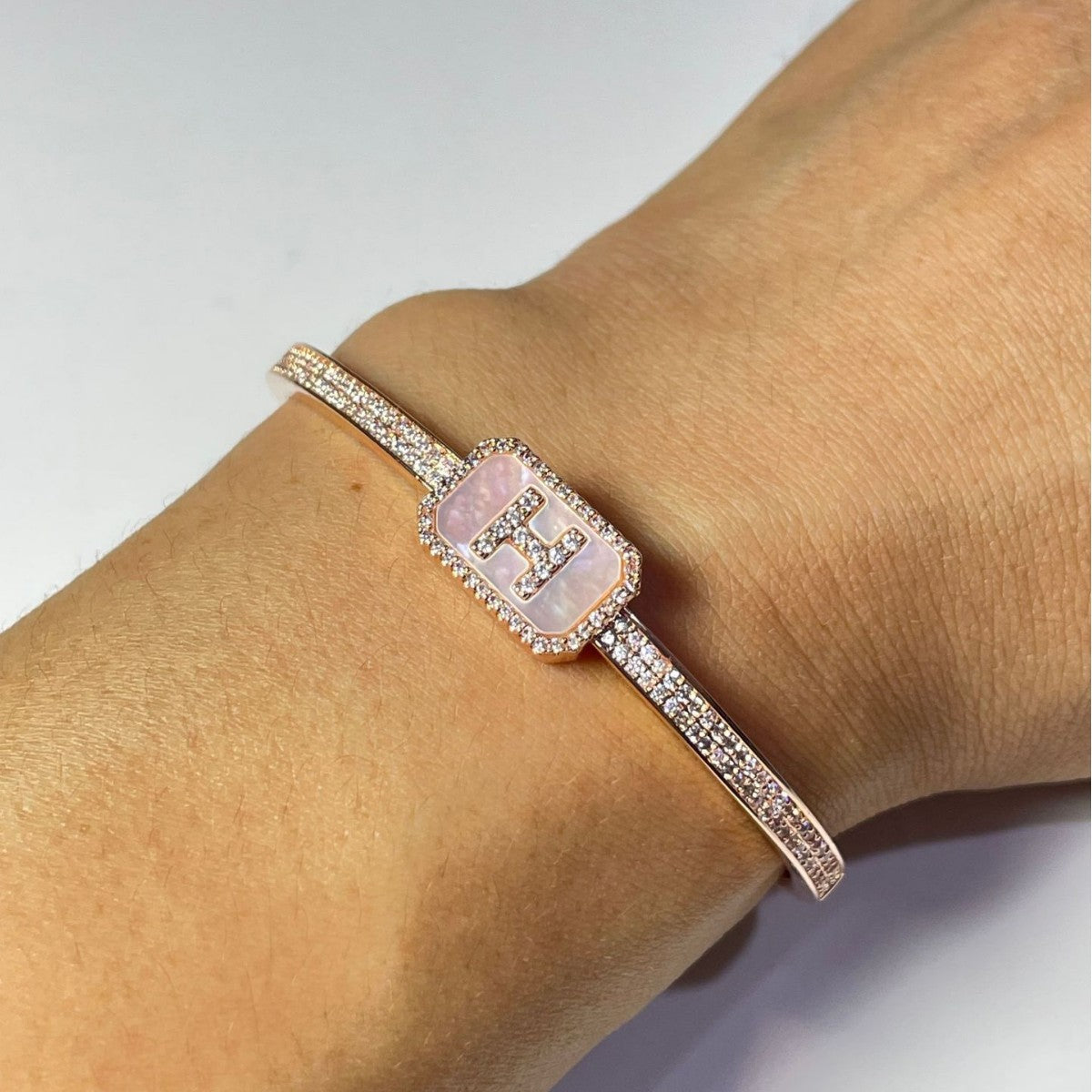 Claspine Copper Zirconia Bracelet