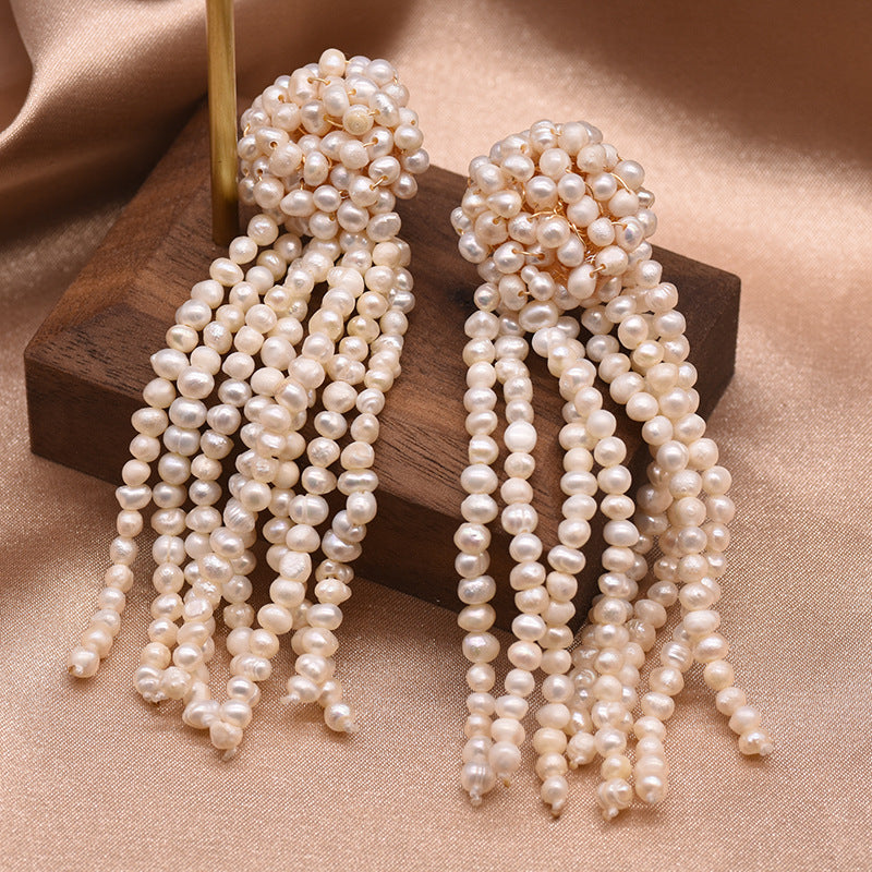 Luna Real Pearl earings
