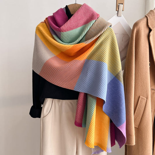 Pastel Cascade Shawl