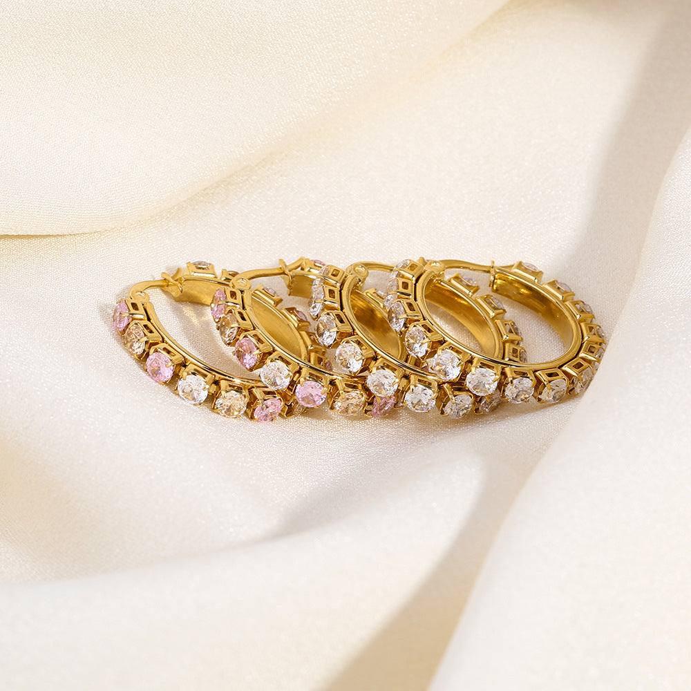 Aura Hoop SS Earrings