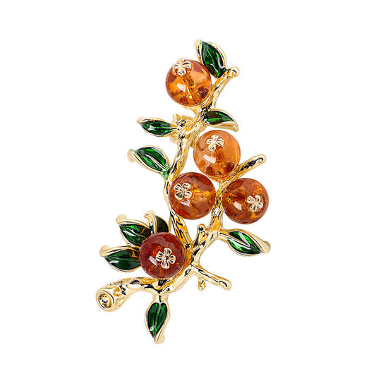 Sunmist Enamel Brooch