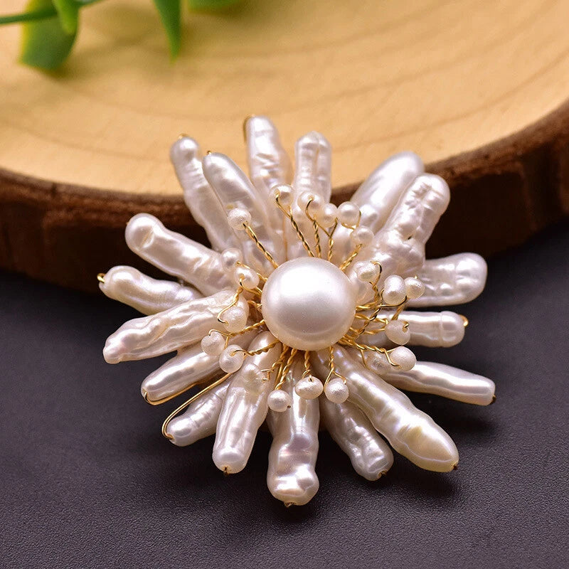 Rayna Real Pearl Brooch