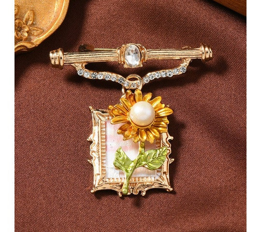 Sunlit Basket Brooch product photo