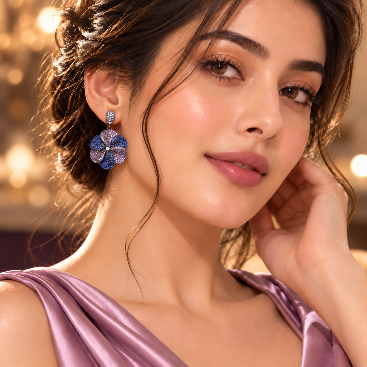 Violetta Floral Drop Earrings