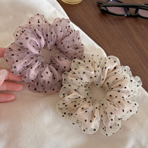 Whisper Dot Mesh Scrunchie supplier photo