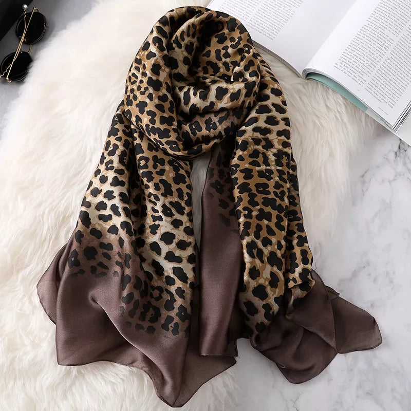 Animal Print Hazel Silk Stole