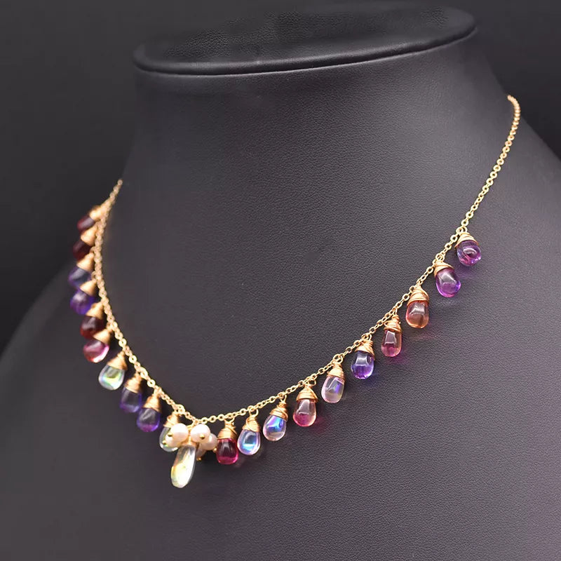 Dual Crystal Necklace