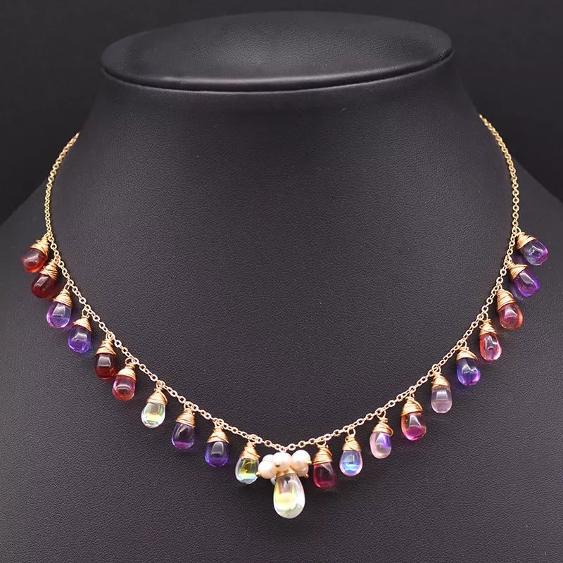 Dual Crystal Necklace