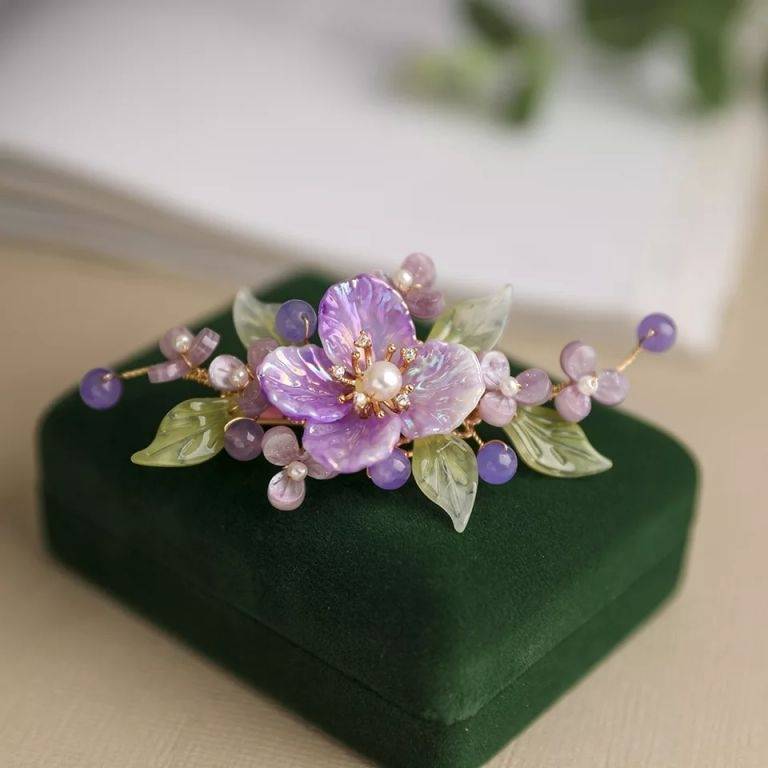 Amethyst Hairpin
