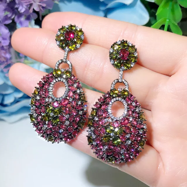 Rose Prom Earrings