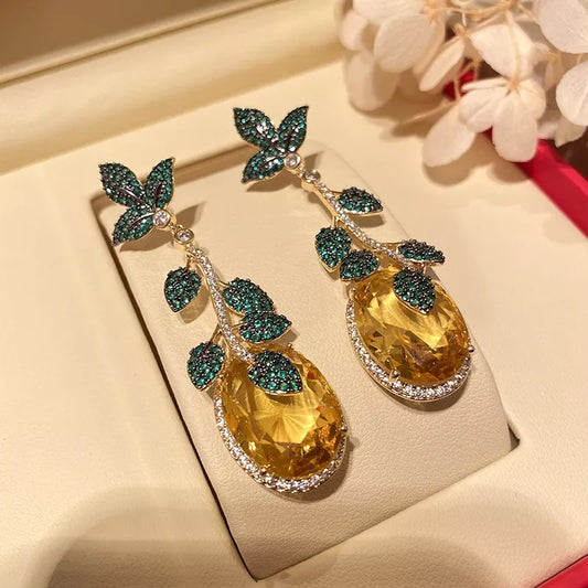 Yellow-Arden earrings