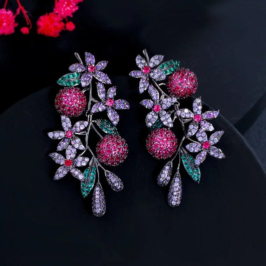 Liliac Zirconia Earrings